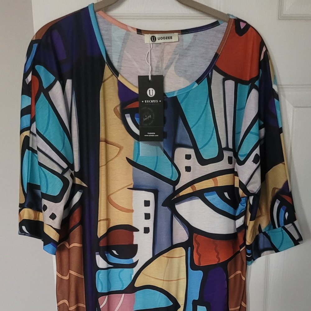 Abstract design dress